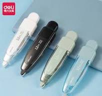 DELI Pen Style Retractable Correction Tape 12M with 4 Refills