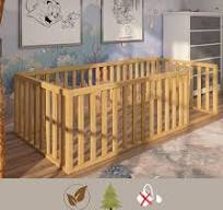 Amazon.com: Montessori Floor Bed for Kids 27.5'' x 53'' Crib ...