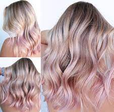 untitled pink blonde hair light pink hair pink hair tips