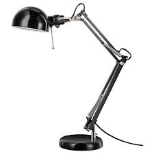 Forsa Arbeitsleuchte Schwarz Ikea Osterreich Work Lamp Black Lamps Black Desk Lamps