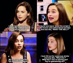 Emilia Clarke And Her Love For Kit Harington Game Of Thrones Funny Game Of Thrones Cast Throne