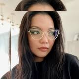 Eunice Cat Eye Golden/Black Eyeglasses