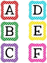 Use these free printable alphabet templates to create custom handmade cards, in scrapbooking projects, to make word books or flashcards and for use in these letters use a lot of ink, therefore just free printable banner letters a z 0 9 th st rd nd from happy birthday banner individual letters happy. Free Printable Letter Sets For Bulletin Boards Brooke Smith Jennifer Eason Tricia Graves Lindsay Tyler C Polka Dot Letters Polka Dot Numbers School Signs
