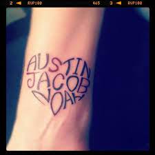 Kids Names Wrist Tattoo Design In A Heart Shape Tattoos For Kids Name Tattoos On Wrist Tattoos With Kids Names