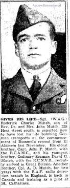 05.11.1942 No 223 Squadron Baltimore III AG941 F/Sgt. Arthur John (Bill)  Newman, Landing Ground 86, Bir Abo Ogos II, Egypt