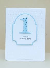 Handmade Birthday Card For 11 Year Old Boy Handmade Birthday Card Clean And Simple For One Year Old Boy Label Die With A Big Die Old Birthday Cards 1st Birthday Cards Birthday Cards For Boys