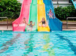 A swimming pool liner is fabricated using multiple sheets of vinyl seamed together. Sengkang Swimming Complex Activesg