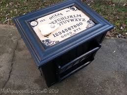 Fun Game Board Table My Repurposed Life Rescue Re Imagine Repeat Old Board Games Board Game Table Ouija