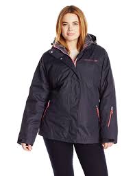 Free Country Women S Plus Size System Jacket With Lattice Print Black Combo Coral Blush 2x 3 In 1 Jacket Re Womens Outdoor Clothing Outdoor Outfit Jackets