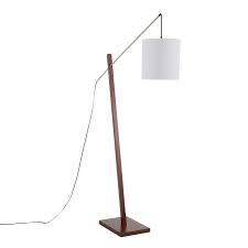 Crafted of steel, this fixture showcases a slender cylindrical silhouette with three angular arms spanning 33 wide for a bit of body. Arturo Mid Century Modern Floor Lamp N A Overstock 29197020