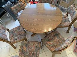 761 angebote zu esstisch eiche. Esstisch Rund Massiv Vollholz Eiche Rustikal Ausziehbar 6 Stuhle In Baden Wurttemberg Tannhausen Ebay Kleinanzeigen