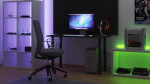 Topsky computer desk with storage shelves/keyboard tray/monitor stand study table: Mobel System Gaming Desk Computer Desk Gamer Desk Writing Desk Gaming Table Cable Management System Cable Entry Sogo24 Beddog Dog Beds Cat Caves