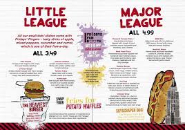 Tgi Fridays Kids Menu Kids Dishes Kids Menu Tgif Menu