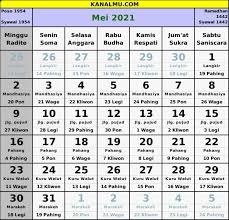 Lebaran idul fitri selalu jatuh pada tanggal 1 syawal tahun hijriyah. Kalender Tahun 2021 Indonesia Lengkap Jawa Hijriyah Template Format Cdr Siap Edit Kanalmu