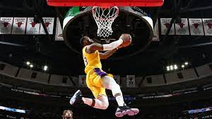Browse 5,949 lebron james dunk stock photos and images available, or start a new search to explore more stock photos and images. Lebron James Steals The Show With Two Big Dunks In Lakers Win Over Bulls Nba Com India The Official Site Of The Nba
