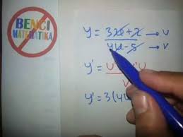Aturan rantai turunan, digunakan untuk menyelesaikan turunan dari fungsi komposisi, penyelesaian secara sistematis dan dengan rumus cepat. Cara Cepat Belajar Turunan Diferensial Part Youtube