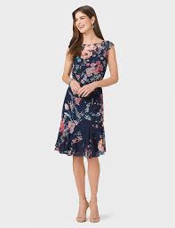 Belted Floral Chiffon Dress Dressbarn Floral Chiffon Dress Dresses Floral Chiffon