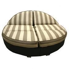 Rated 4 out of 5 stars. Round Wicker Curved Chaise Lounges Daybed Idea With Brown And Cream Striped P Patio Furniture Chaise Lounge Outdoor Chaise Lounge Cushions Lounge Chair Outdoor
