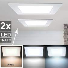 Mit seinem praktischen format von 1285 x 389 x. Etc Shop Led Panel 2er Set Decken Einbau Led Lampe Wohn Esszimmer Alu Leuchte Raster Beleuchtung Warmweiss Online Kaufen Otto