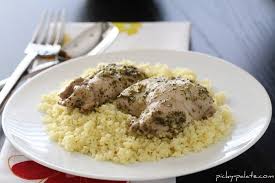 Maybe you would like to learn more about one of these? Pesto Chicken Thighs With Italian Creme Sauce Over Parmesan Couscous Picky Palate