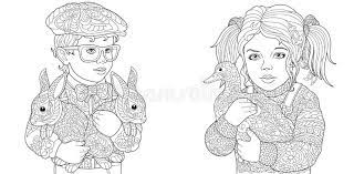 Barbie in a mermaid tale coloring pages. Boy And Girl Coloring Pages Coloring Book For Adults Colouring Pictures With Kids And Farm Animals Drawn In Zentangle Style Stock Vector Illustration Of Beautiful Embrace 131671781
