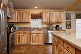 The Beachwood Kitchen Pine Mountain Accents Rustic Kitchen Cabinets Mobile Home Kitchens Hickory Kitchen Cabinets