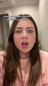 The Teacher Hands You A Packet