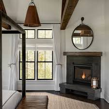 While you browse master bedroom ideas, take note of what sorts of styles, materials and features stick out to you. 75 Beautiful Farmhouse Bedroom With A Stone Fireplace Pictures Ideas July 2021 Houzz