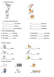 Help your child with his grammar skills with this printable worksheet that focuses on using end punctuation. Farm Animals Online Exercise For Grade 2