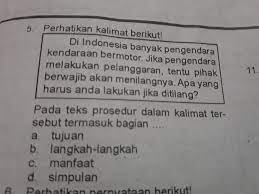 Sebutkan Manfaat Teks Prosedur Sketsa