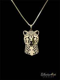 Cheetah Jewelry Solid Gold Pendant And Necklace Etsy Silver Ring Designs Silver Diamond Jewelry Designs
