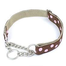 This type of collar is constructed with a large collar loop with ends that attach to a smaller loop. Martingale Collar Wikipedia
