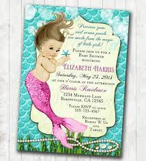 Mermaid Baby Shower Invitation Little Mermaid Ocean Baby Etsy Mermaid Baby Shower Invitations Ocean Baby Showers Mermaid Baby Showers