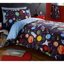 Fusee Planetes Espace Parure De Lit Enfant Housse De Couette Taille 140x200 Cm Parure De Lit Enfant Parure De Lit Ensembles De Couette