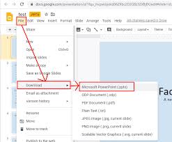 Google slides is available as a web application, mobile app for android, ios, windows, blackberry, and as a desktop application on google's chrome os. Converting Google Slides To Powerpoint Office Watch