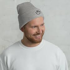 Don Kane Smiley Face Cuffed Beanie