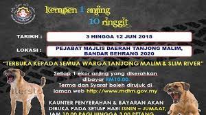 Only candidates can apply for this job. Petition Pejabat Majlis Daerah Tanjung Malim Stop The Senseless Kempen 1 Anjing 1 Ringgit Change Org