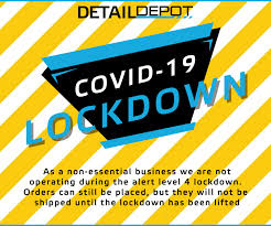 Alert level 4 — lockdown. No Orders Shipping During Level 4 Lockdown Detail Depot