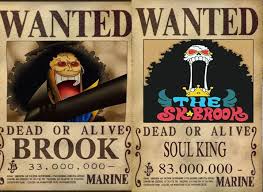 One Piece Brook Wanted Poster Anime
