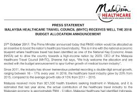 Though experts said that this latest budget covers a wide area of the economy, many forecasts and items on the wish list did not materialised. Media Centre Archives Malaysia Healthcare Travel Council Mhtc