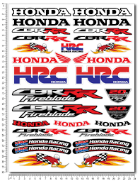 Honda Hrc Woody Racing Motorcycle Stickers Fairing Tank Decals Cbr1000rr Cbr600rr Cbr Rr Motorbike Laminated Motorcycle Stickers Honda Racing Stickers