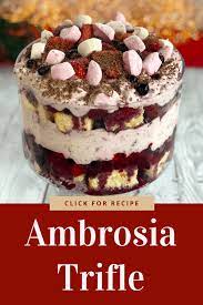 Ambrosia Trifle Recipe Xmas Food Christmas Food Dessert Platter