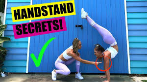 How To Do A Handstand The Rybka Twins Seriously Watch This They Explain Every Little Detail You D Need To Kno Handstand Handstand Tutorial Amazing Gymnastics
