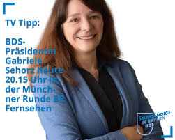 Consultez votre programme tv gratuit, à tout moment de la journée et du soir. Tv Tipp Bds Prasidentin Gabriele Sehorz Heute 20 15 Uhr In Der Munchner Runde Br Fernsehen Bds Bezirksverband Schwaben
