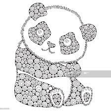 Zo teken je een baby unicorn. Stockillustraties Schattige Panda Volwassen Antistress Kleurplaat Fotoboekpagina Zwart Wit Hand Getrokken Doodle Ontwerpele Kleurplaten Illustraties Panda
