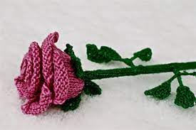 Knit rose flower pattern tutorial 13 patrones que hacen punto de flores. Ravelry Rose Pattern By Libby Summers