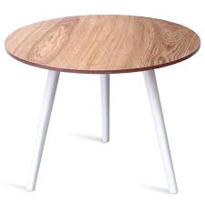 Emerald home denton antique pine coffee table with round, pieced top and metal base. Modern Round Pine Wood Coffee Table
