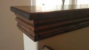 The perfect concealed countertop overhang bracket for countertop support. Easy Diy Custom Finishes To Your Handrail Or Half Wall How To Build It