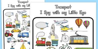 Transport Themed I Spy With My Little Eye Activity Australia I Spy Transportation English Activities