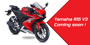 The red colour scheme features black alloy wheels, gloss red body, and red pinstripes. Yamaha R15 V3 Is Coming To India